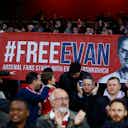 Preview image for Arsenal fans display banner in support of US journalist detained by Russia