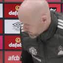 Preview image for Erik ten Hag walks out of Manchester United press conference after refusing question on worst season