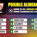 Imagen de vista previa para FC Barcelona-Sevilla: Las posibles alineaciones de la jornada 17 de LaLiga