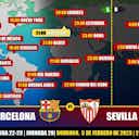 Imagen de vista previa para FC Barcelona vs Sevilla en TV: Cuándo y dónde ver el partido de LaLiga