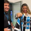 Imagem de visualização para Irmã de Cristiano Ronaldo acompanha o Grêmio na Arena e ganha presentes