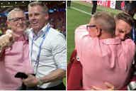 Preview image for Jordan Henderson, his dad & Jamie Carragher shared special moment after 2019 CL win