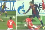 Preview image for Barcelona legend Andres Iniesta sent two defenders to the shops twice in 10 seconds in 2015