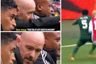 Preview image for Malacia to United: Ten Hag's reaction to Dutch left-back is telling of his talent