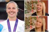 Preview image for Euro 2022: England star Beth Mead told she "looks knackered" during TV interview