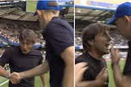 Preview image for Antonio Conte & Thomas Tuchel's handshake after Chelsea 2-2 Spurs caused chaos