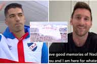 Preview image for Lionel Messi’s heartfelt tribute video to Luis Suarez after his return to Nacional