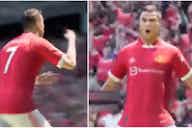 Preview image for Cristiano Ronaldo's 'SUI' celebration for Man Utd on FIFA 23 is the best yet