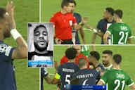 Preview image for Neymar: PSG star calls out referee after being booked for celebration v Maccabi Haifa