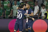 Preview image for Lionel Messi hails his PSG teammate Kylian Mbappe as a ‘beast’
