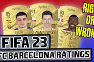 Preview image for FC Barcelona Ratings in FIFA 23! Who is too high and who is too low?
