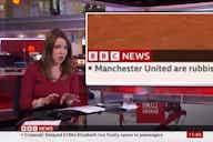 Preview image for Video: BBC apologise and explain ‘Manchester United are rubbish’ appearing on news ticker