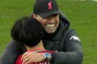 Preview image for (Video) Adorable moment Klopp wishes Taki a happy birthday after scoring in Brentford win