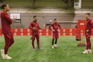 Preview image for (Video) ‘His crossing is magnificent’ – Van Dijk wowed by Liverpool’s Polish Messi during training drill