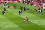 Preview image for (Video) Mo Salah gets nutmegged during Anfield kickaround with daughter in adorable clip