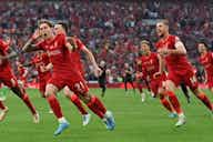 Preview image for Six Liverpool players named in the FA Cup Fans’ Team of the Season after the Reds lifted the trophy for the eighth time