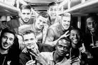 Preview image for (Photo) Only one Red remains from old Liverpool team bus snap that shows how far Klopp’s men have come