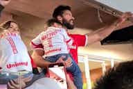Preview image for (Video) Alisson Becker joins in singing with Internacional supporters as he returns to watch his old team