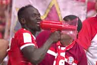 Preview image for (Video) Wild scenes as megaphone-wielding Sadio Mane joins fans in stands after Bayern win