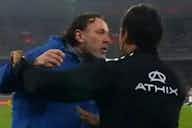 Preview image for Video: Former Barcelona player Gaby Milito throws punches in tunnel