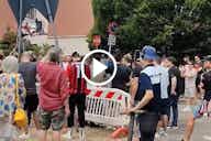 Preview image for Watch: Milan fans gather outside hotel to give the squad a send-off