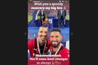 Preview image for Photo: Giroud sends a message to Ibrahimovic – “You’ll come back stronger”