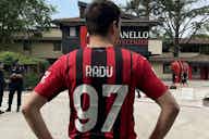 Preview image for Photo: Milan fan turns up in Radu shirt at Milanello to mock Inter