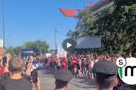 Preview image for Watch: Hundreds of fans line the streets to welcome the Milan bus before Udinese game