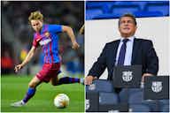 Preview image for Barcelona president Joan Laporta refuses to rule out Frenkie de Jong sale