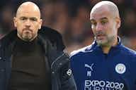 Preview image for Ten Hag sends message to Guardiola ahead of Manchester derby