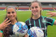 Preview image for Celtic’s hat-trick Ghirls Cal-Jac show off their signed match-day balls