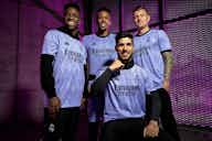Preview image for Real Madrid unveil purple away kit for 2022/23