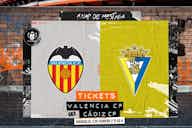 Preview image for Tickets on sale for Valencia CF vs. Cádiz CF in the Copa del Rey