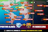 Imagen de vista previa para Deportivo Alavés vs FC Barcelona en TV: Cuándo y dónde ver el partido de LaLiga