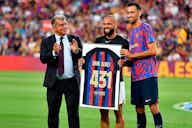Imagen de vista previa para Así fue el homenaje del Barça a Dani Alves en su vuelta al Camp Nou