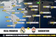 Imagen de vista previa para Real Madrid vs Shakhtar en TV: Cuándo y dónde ver el partido de Champions League