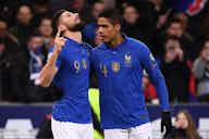 Preview image for Olivier Giroud and Raphaël Varane seen partying with opponents after defeat